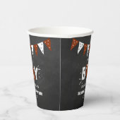 男の子だ！サッカーをテーマにした共同ベビーシャワー 紙コップ (右)