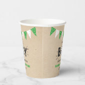 男の子だ！サッカーをテーマにした共同ベビーシャワー 紙コップ (右)