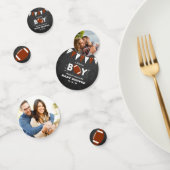 男の子だ!サッカーをテーマにした赤ちゃんシャワー写真 コンフェッティ (グループ)