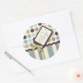 男の子だ！シール ラウンドシール (封筒)