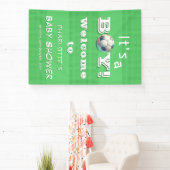 男の子だ！スポーツフットボールの赤ちゃんシャワー 横断幕 (インサイチュ)