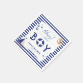 男の子だ！セーラーマリンブルーベビーシャワー スタンダードカクテルナプキン (角)