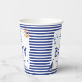 男の子だ！セーラーマリンブルーベビーシャワー 紙コップ (左)