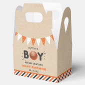 男の子だ！バスケットボールをテーマにした共同ベビーシャワー フェイバーボックス (オープン)