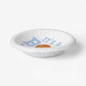 男の子だ！ブルーバスケットボールベビーシャワー ペーパーボウル (傾斜あり)