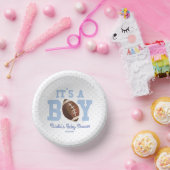 男の子だ！ブルーフットボールのベビーシャワー ペーパーボウル (パーティー)