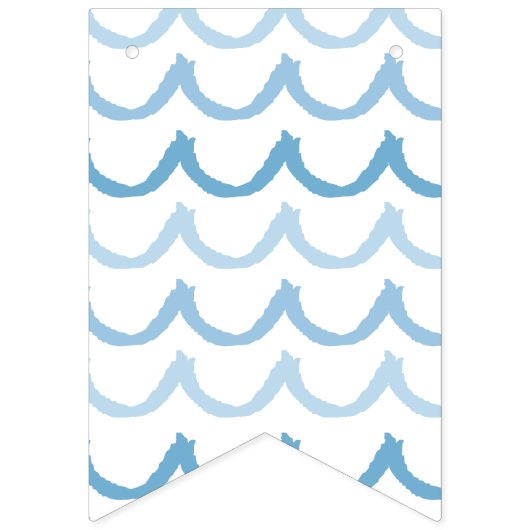 男の子だ！ブルーブラック赤ちゃんシャワーのバンティングフラグ バンティングフラッグ (第2の旗)