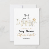 男の子だ!ブルーベビーシャワー – かわいい&甘い サンキューカード (正面)