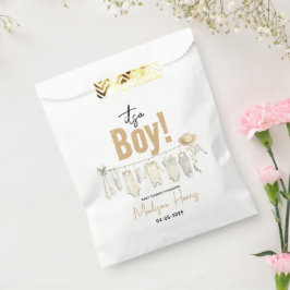 男の子だ！ブルーベビーシャワー – かわいい&甘い フェイバーバッグ