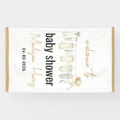 男の子だ!ブルーベビーシャワー – かわいい&甘い 横断幕 (横)