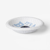 男の子だ！ブルーボーリングベビーシャワー ペーパーボウル (傾斜あり)