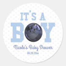 男の子だ！ブルーボーリングボール赤ちゃんシャワー特典