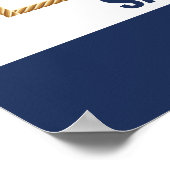 「男の子だ！」ベビーシャワーの写真プロップフレーム ポスター (角)