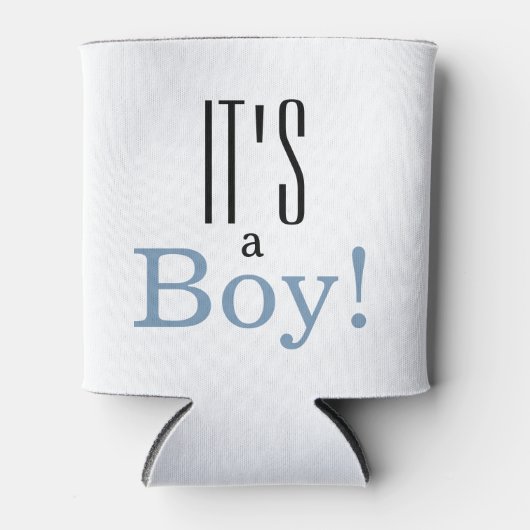 男の子だ!ベビーシャワーパーティーの好意クーラーボックス 缶クーラー (正面)