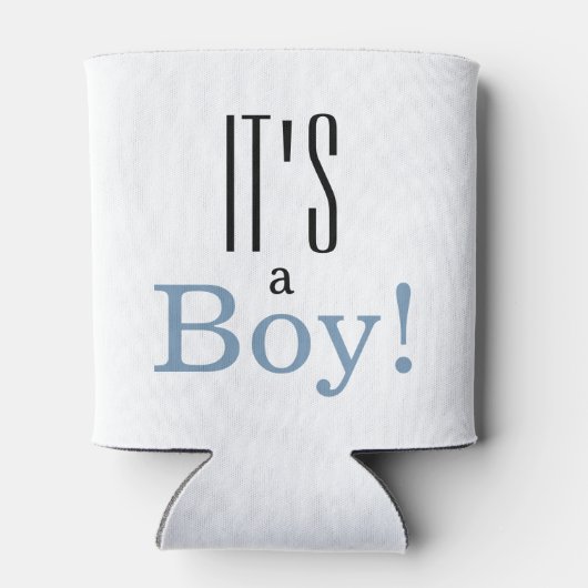 男の子だ!ベビーシャワーパーティーの好意クーラーボックス 缶クーラー (裏面)