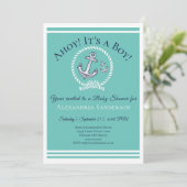 男の子だ!ベビー航海のシャワー招待状 招待状 (スタンド正面)