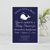 男の子だ！ベビー航海のシャワー招待状 招待状 (スタンド正面)