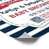 男の子だ！ボートベビー航海のシャワーへようこそ ポスター (角)