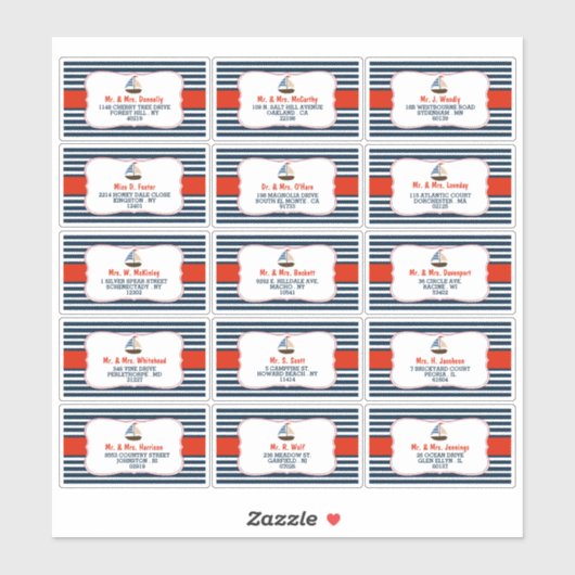 男の子だ！ボート航海の赤ちゃんシャワーラベル シール (シート)