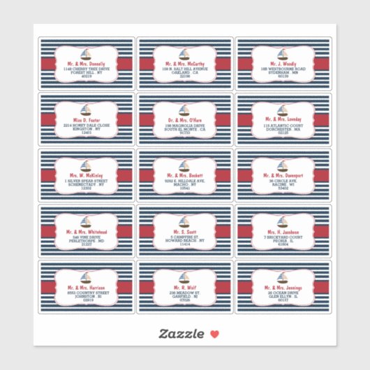 男の子だ!ボート航海の赤ちゃんシャワーラベル シール (シート)