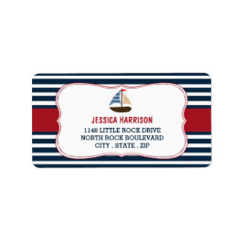 男の子だ！ボート航海の赤ちゃんシャワーラベル ラベル