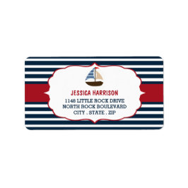 男の子だ！ボート航海の赤ちゃんシャワーラベル ラベル