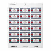 男の子だ!ボート航海の赤ちゃんシャワーラベル ラベル (フルシート)