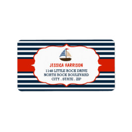 男の子だ！ボート航海の赤ちゃんシャワーラベル ラベル