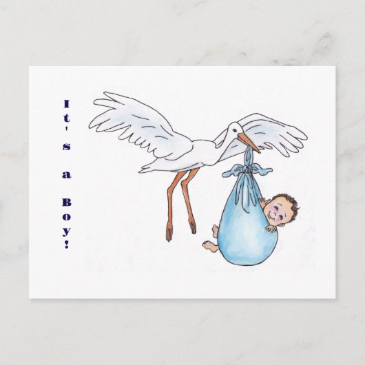 男の子だ！ポストカード ポストカード (正面)