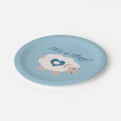 男の子だ！ママヒツジ ペーパープレート (アングル)
