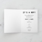 男の子だ！ミスター・モンキー 案内状 (内部)