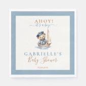 男の子だ！ミニマル航海の主義ベビーシャワー スタンダードランチョンナプキン (正面)