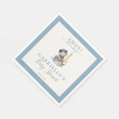 男の子だ!ミニマル航海の主義ベビーシャワー スタンダードランチョンナプキン (角)