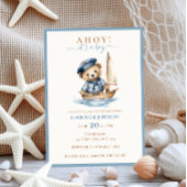 男の子だ！ミニマル航海の主義ベビーシャワー 招待状