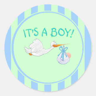 男の子だ ラウンドシール