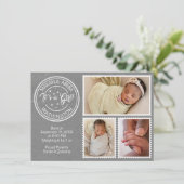 男の子だ!切手 案内状 (スタンド正面)