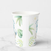 男の子だ！可愛いディノ男の子の恐竜の赤ちゃんシャワー 紙コップ (右)