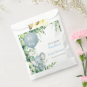 男の子だ!可愛い小さな象のベビー(風船あり) フェイバーバッグ (封をした状態)