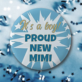 男の子だ！新しい誇りを持ったMIMIボタン 缶バッジ