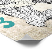 男の子だ！新生児サイ ポスター (角)