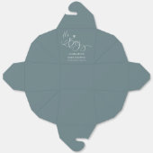 男の子だ！書モダンミニマル式ベビーシャワー フェイバーボックス (見開き)