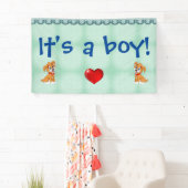 男の子だ！ 横断幕 (インサイチュ)