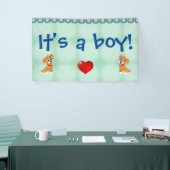 男の子だ！ 横断幕 (トレードショー)