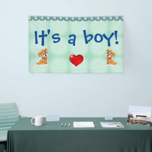 男の子だ！ 横断幕 (トレードショー)