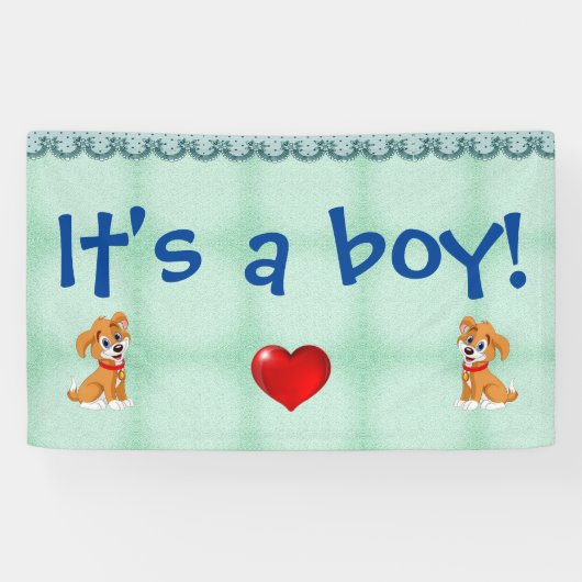 男の子だ！ 横断幕 (横)