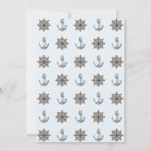 男の子だ！海のベイビーシャワー 招待状 (裏面)