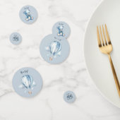 男の子だ！男の赤ちゃんテディベアバルーン コンフェッティ (グループ)