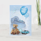 男の子だ！発表 招待状 (正面)