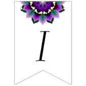 男の子だ！紫の曼荼羅 バンティングフラッグ (第3の旗)