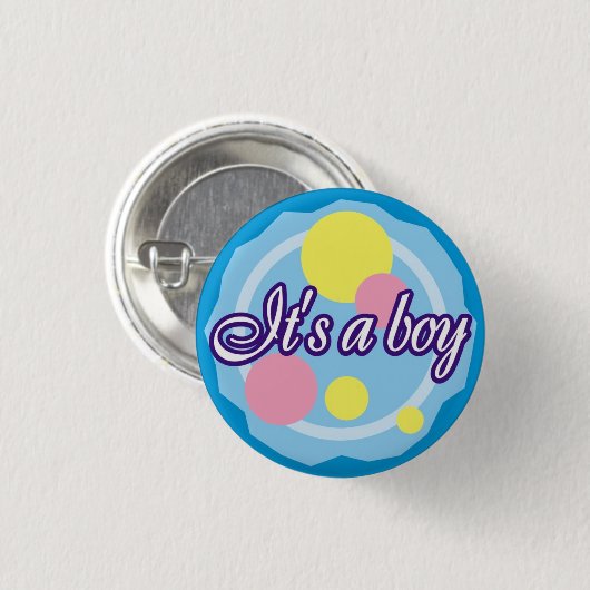 男の子だ！ 缶バッジ (正面&裏面)